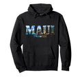 Maui Hawaii Hawaiian Islands Surf Hoodie - Unique Graphic for Adults - T-Shirt, Sweatshirt, Hoodie