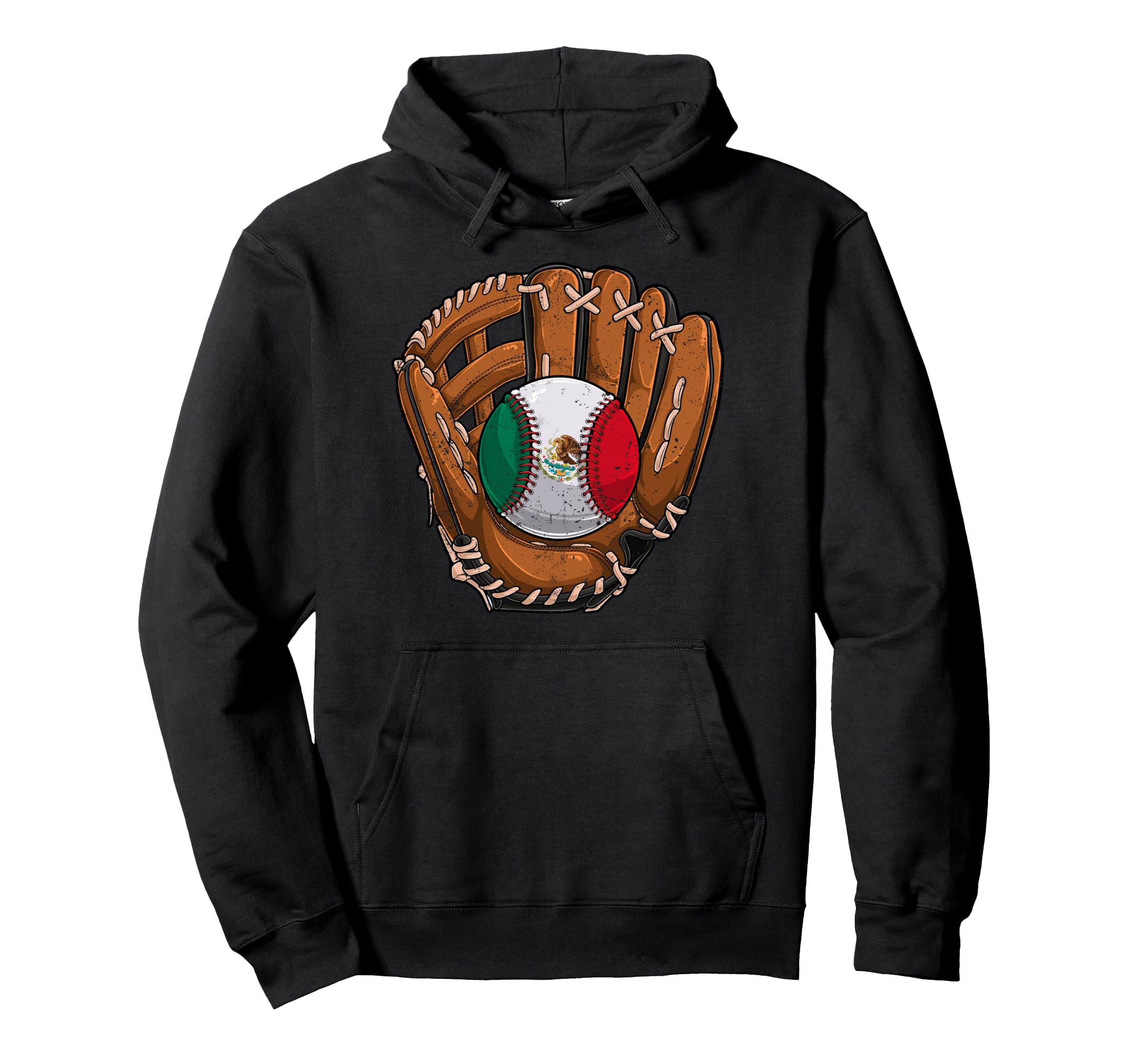 Mexico Flag Baseball Ball Softball Hoodie - Minimalist Print Unisex - T-Shirt, Sweatshirt, Hoodie