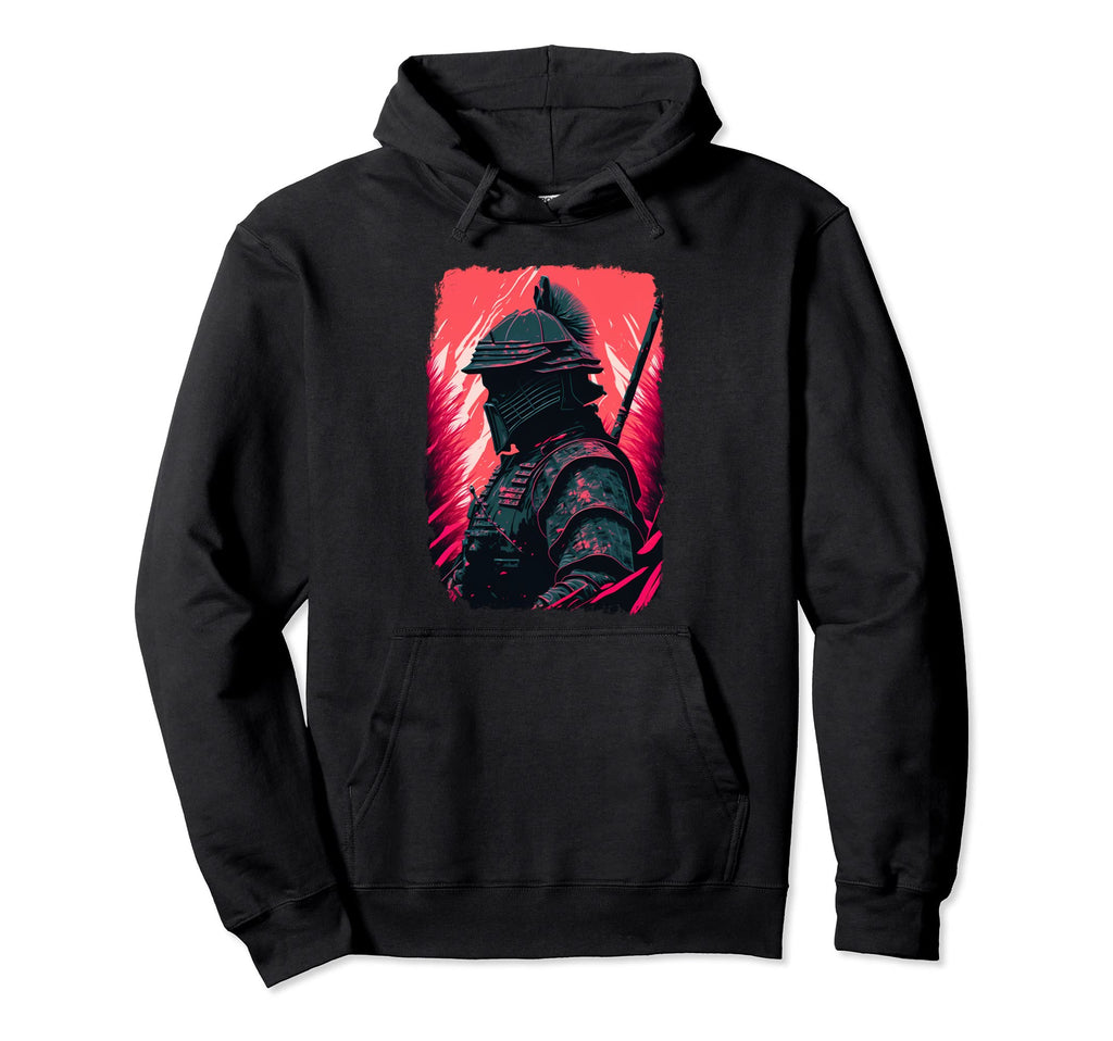 Vaporwave Aesthetic Cyberpunk Samurai Hoodie - Graphic Print Men Women - T-Shirt, Sweatshirt, Hoodie