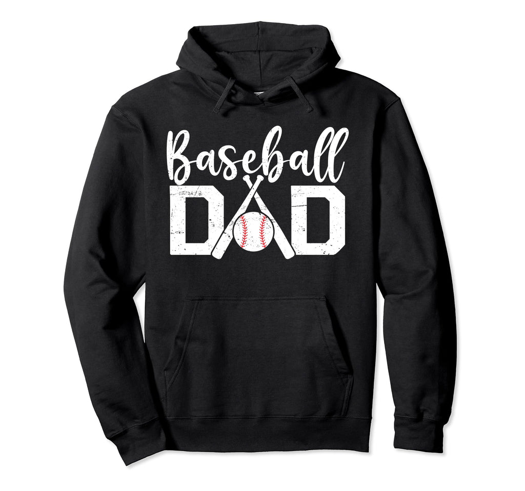 Dad Baseball Fan Ball Baseball Bat Hoodie - Streetwear Style for Adults - T-Shirt, Sweatshirt, Hoodie