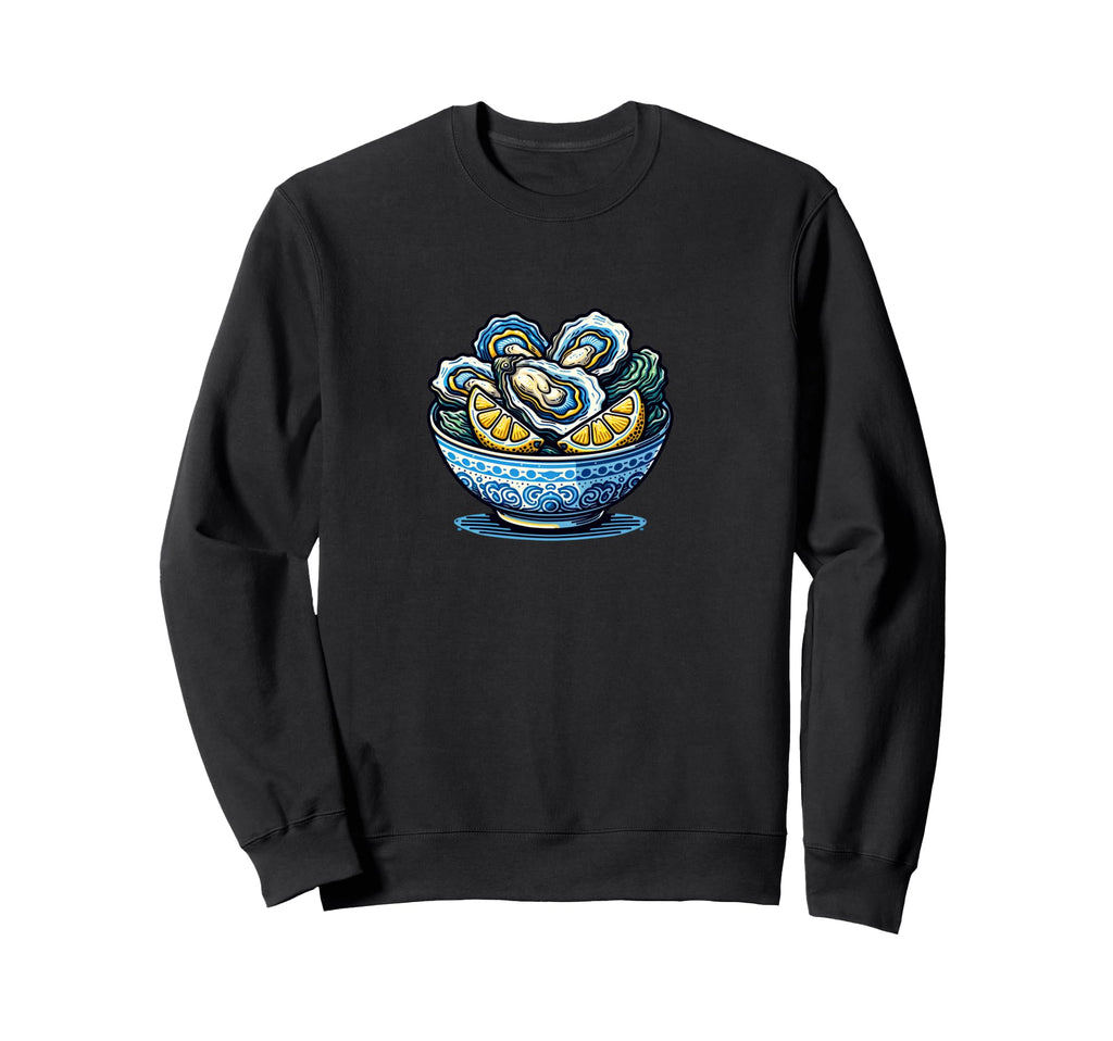 Bowl Oysters And Lemons Aesthetic Sweatshirt - Minimalist Print for Adults - T-Shirt, Sweatshirt, Hoodie