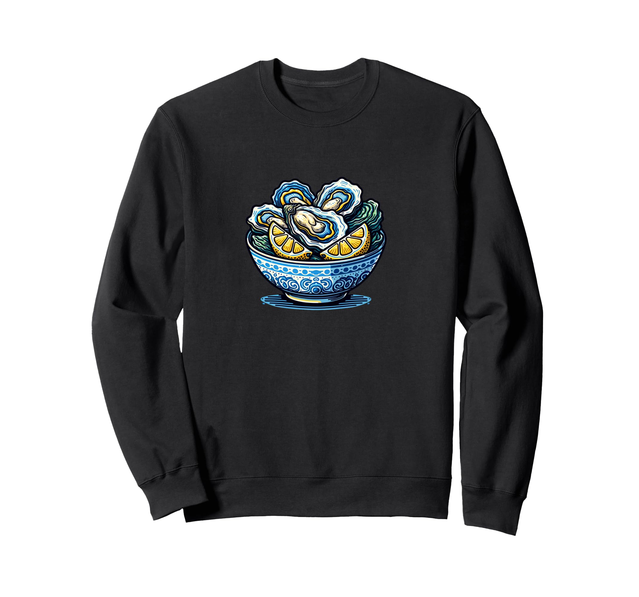 Bowl Oysters And Lemons Aesthetic Sweatshirt - Minimalist Print for Adults - T-Shirt, Sweatshirt, Hoodie
