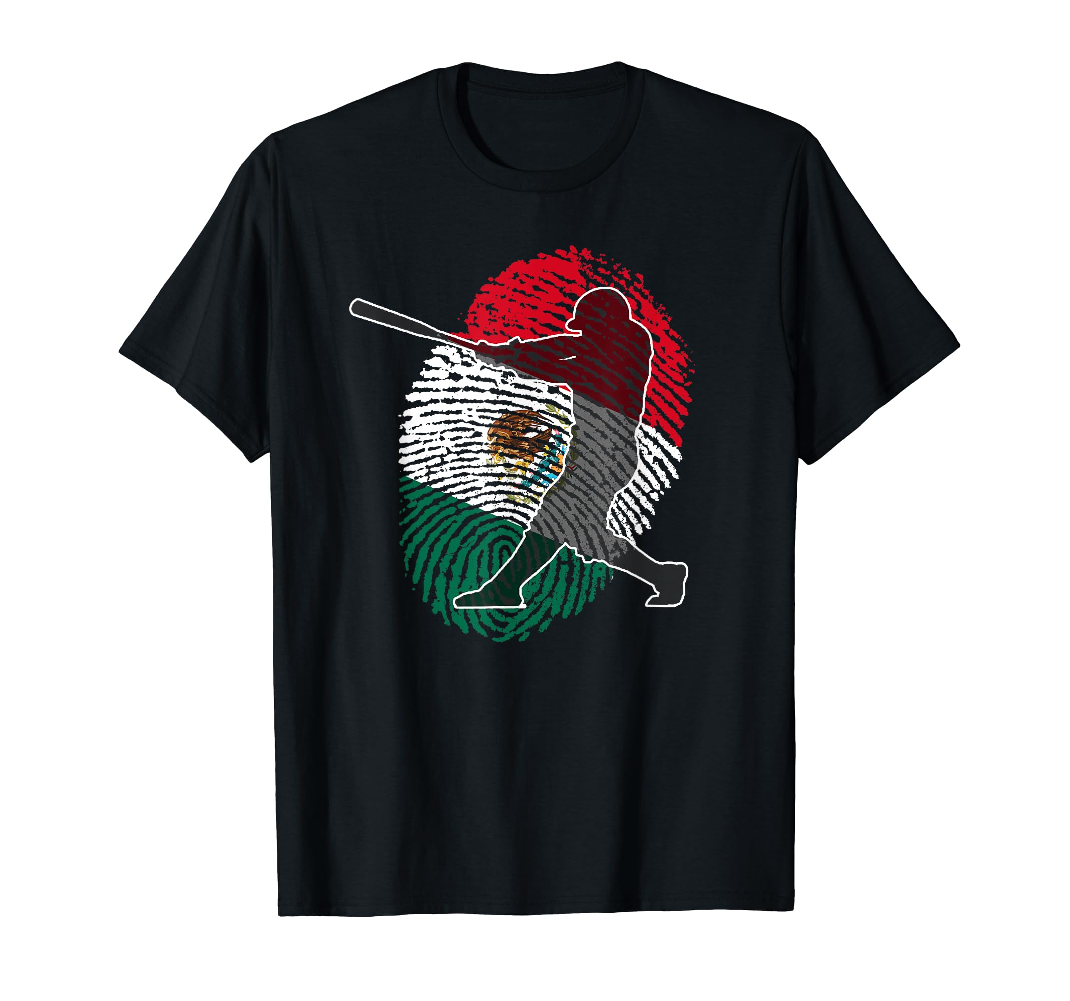 Mexican Baseball Flag Finger Dna T-Shirt - Novelty Apparel Men Women - T-Shirt, Sweatshirt, Hoodie