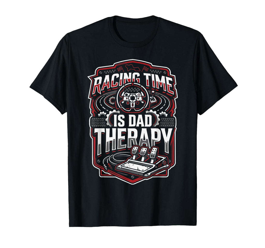 Sim Racing Dad Virtual Racing Game T-Shirt - Novelty Apparel Men Women - T-Shirt, Sweatshirt, Hoodie