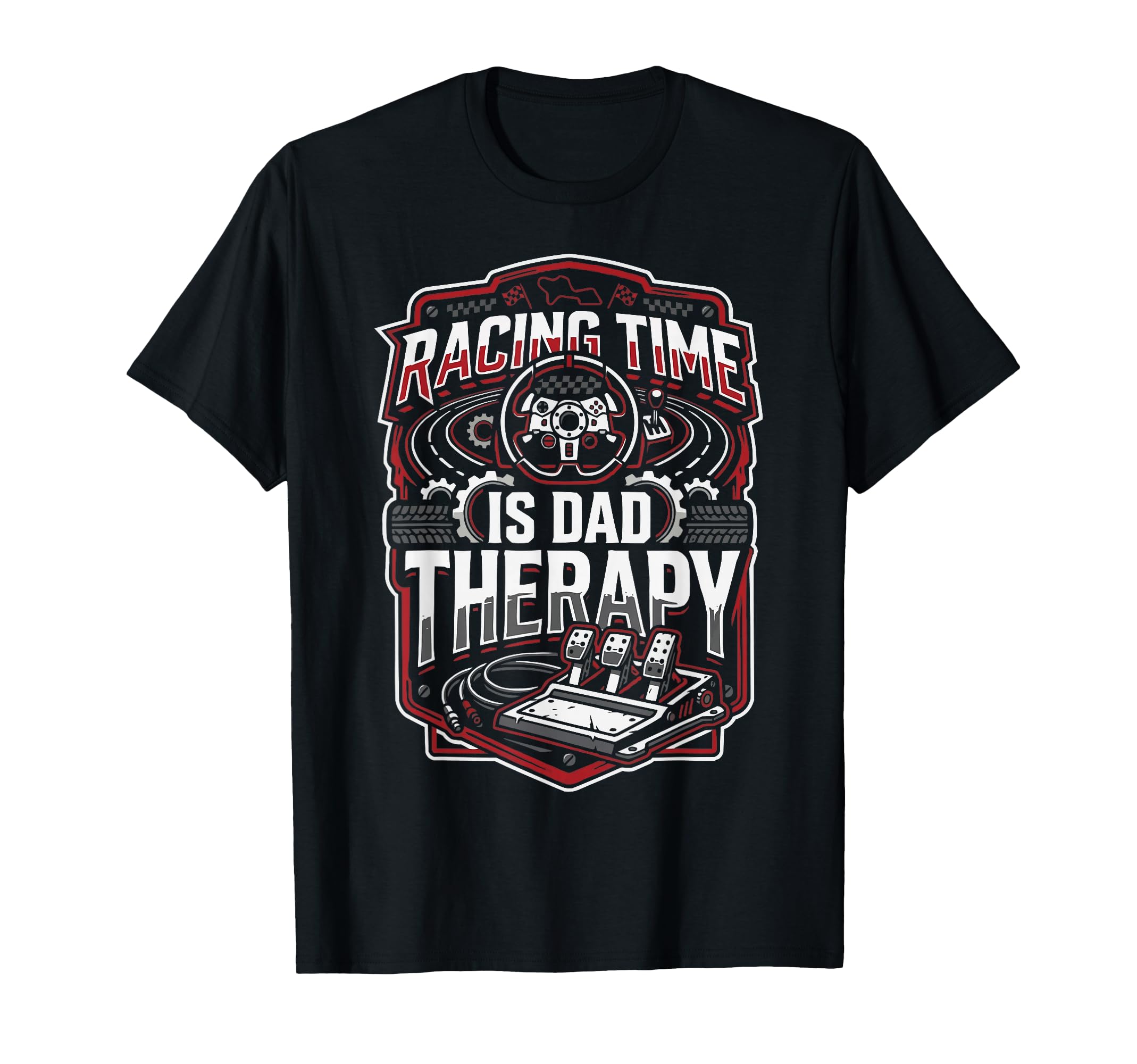 Sim Racing Dad Virtual Racing Game T-Shirt - Novelty Apparel Men Women - T-Shirt, Sweatshirt, Hoodie