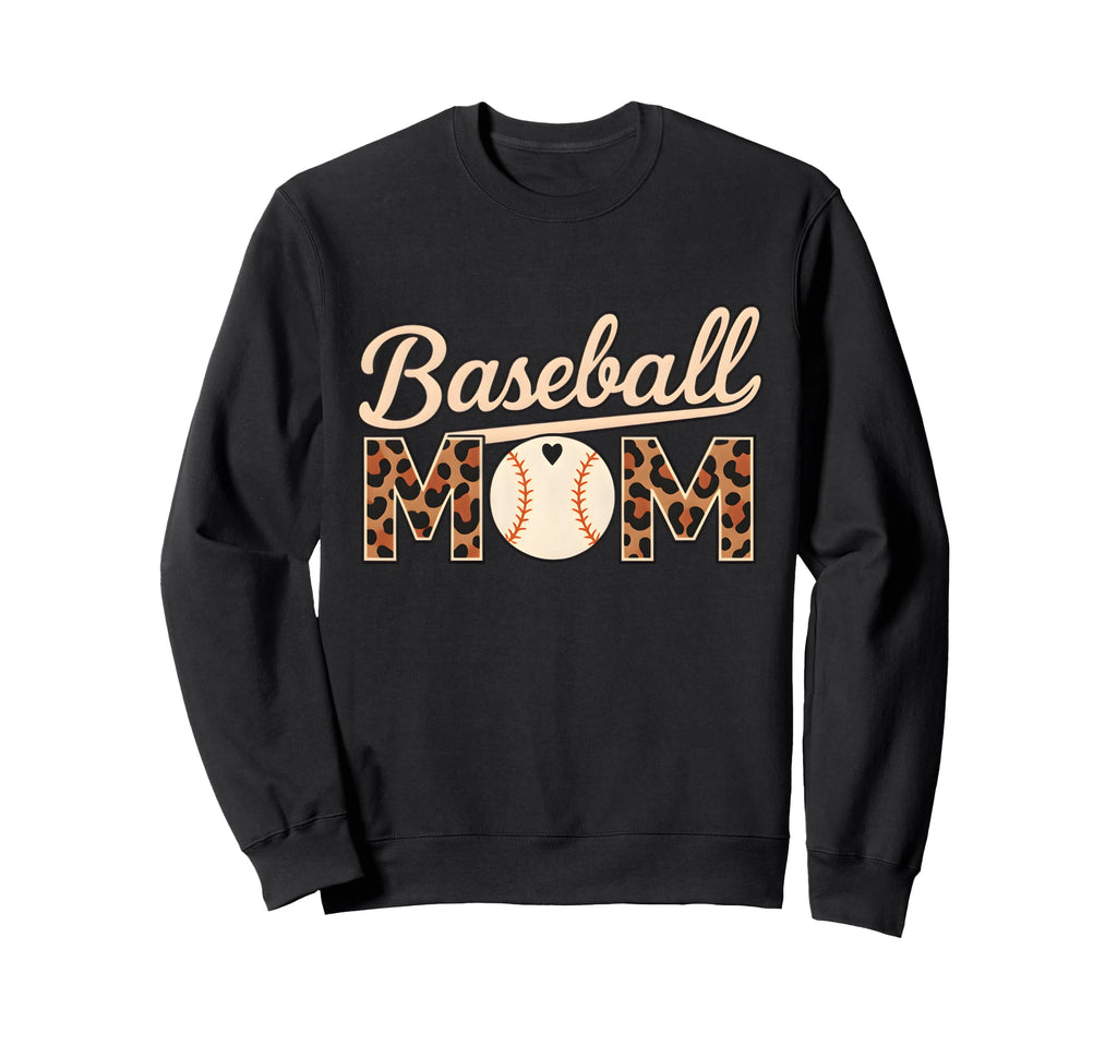 Baseball Mom Mothers Day Sweatshirt - Fun Novelty Design for Adults - T-Shirt, Sweatshirt, Hoodie