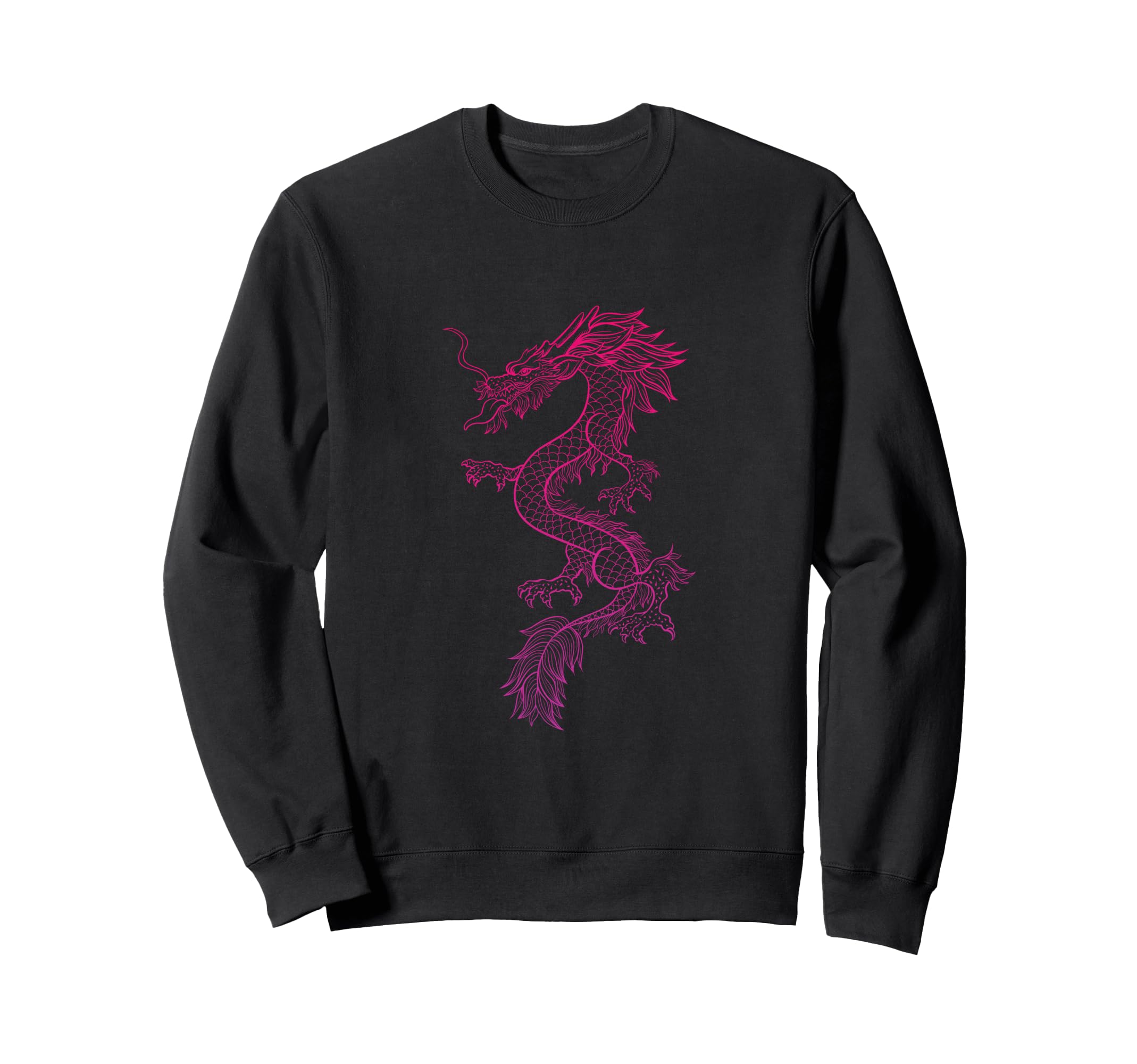 Red Japanese Dragon Y2K Aesthetic Sweatshirt - Fun Novelty Design Unisex - T-Shirt, Sweatshirt, Hoodie