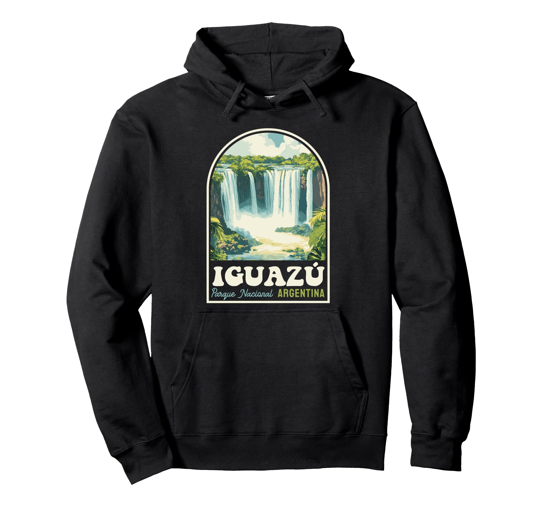 Iguaz Falls National Park Argentina Hoodie - Aesthetic Graphic for Adults - T-Shirt, Sweatshirt, Hoodie