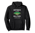 Baseball Mom Life Happiness Is Ball Park Hoodie - Trendy Graphic for Adults - T-Shirt, Sweatshirt, Hoodie