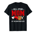 All Star Mom Birthday Baseball Mommy T-Shirt - Custom Art Print Men Women - T-Shirt, Sweatshirt, Hoodie