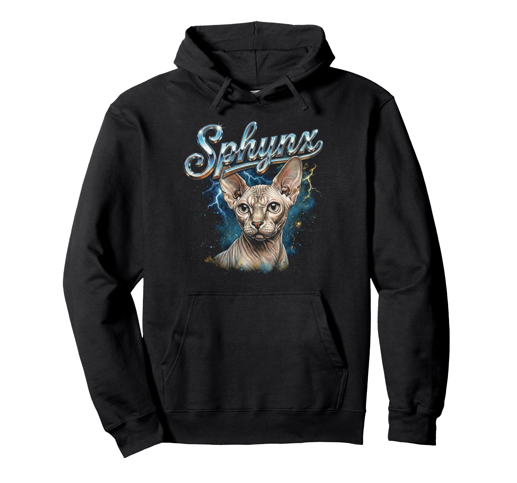Sphynx 90S Funny Sphynx Cat Owner Cat Hoodie - Trendy Graphic Men Women - T-Shirt, Sweatshirt, Hoodie