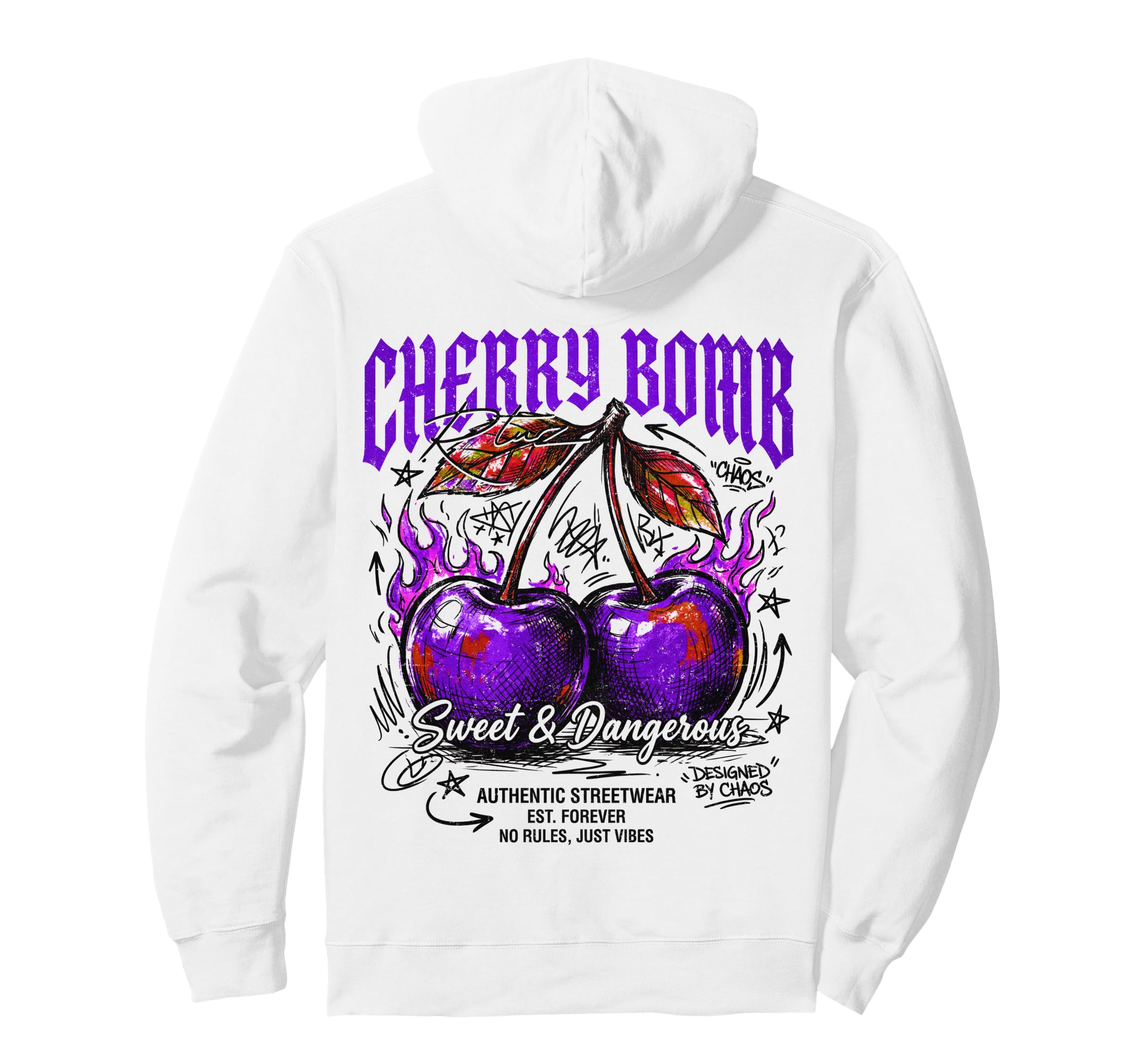 Fruit Y2K Back Streetwear Hoodie - Graphic Print Men Women - T-Shirt, Sweatshirt, Hoodie