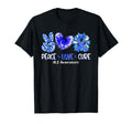 Peace Love Cure Sunflower Als Awareness T-Shirt - Trendy Graphic for Adults - T-Shirt, Sweatshirt, Hoodie