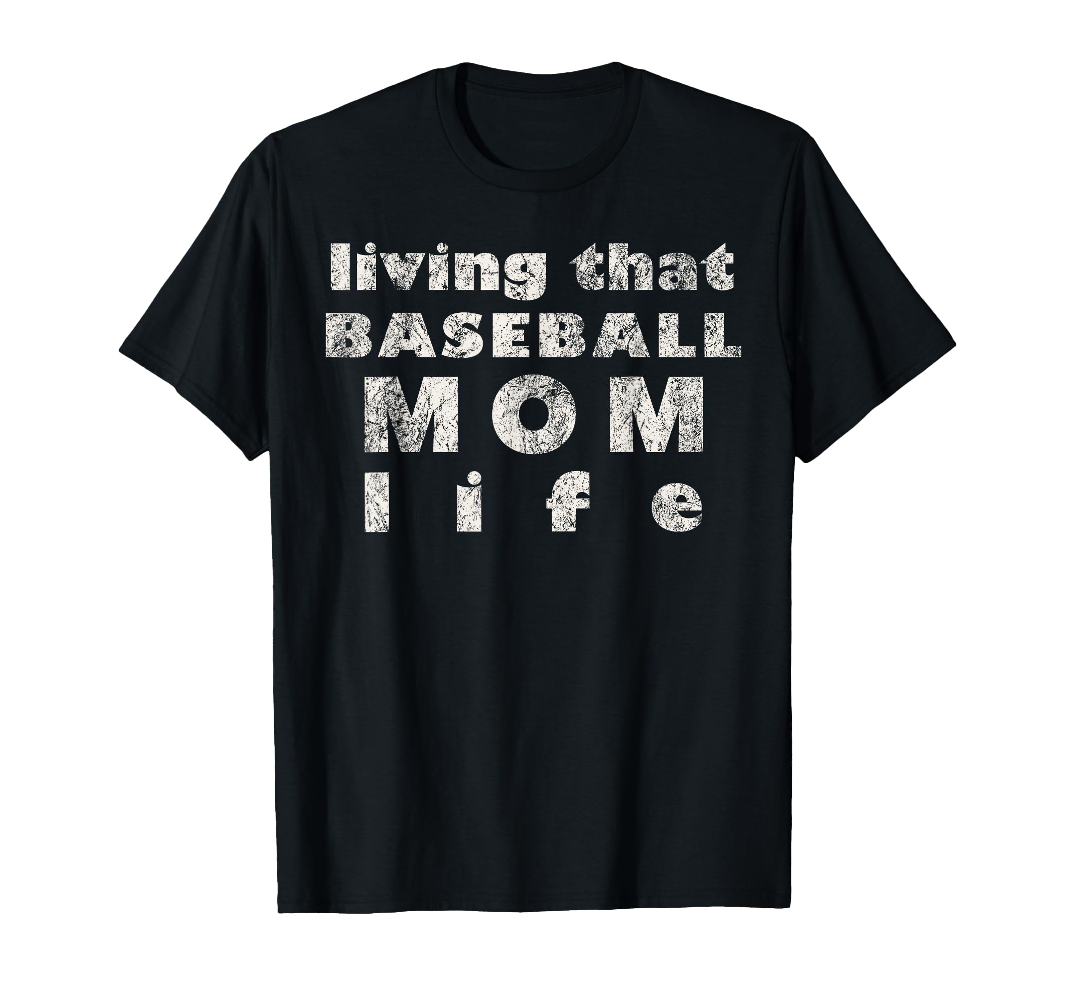 Living That Baseball Mom Life Baseball T-Shirt - Graphic Print for Adults - T-Shirt, Sweatshirt, Hoodie