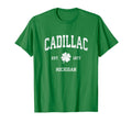 Cadillac Michigan Shamrock Sports T-Shirt - Unique Graphic for Adults - T-Shirt, Sweatshirt, Hoodie