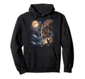 Howling Squirrel Full Moon Starry Night Hoodie - Unique Graphic Men Women - T-Shirt, Sweatshirt, Hoodie