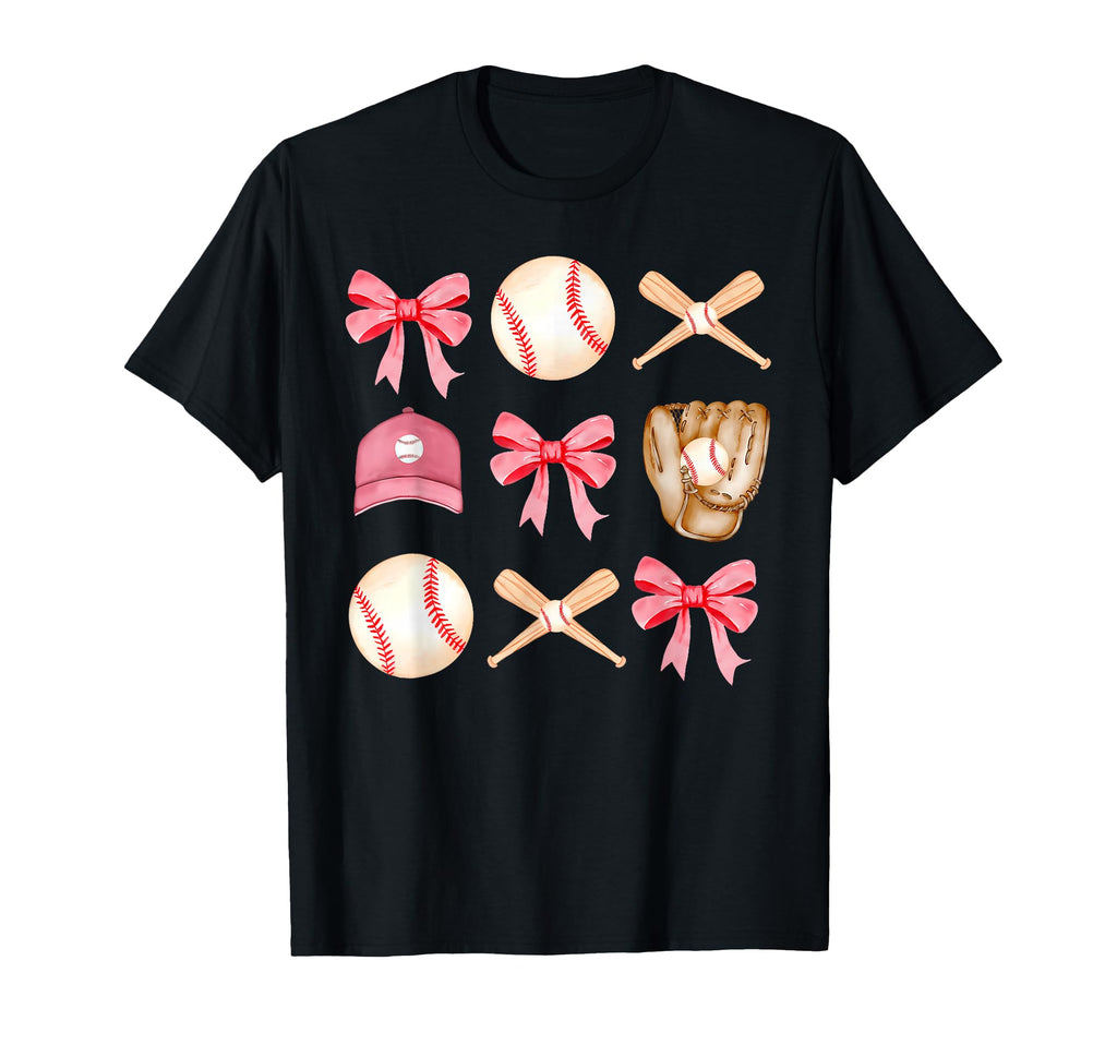 Baseball Mom Coquette Mothers Day T-Shirt - Streetwear Style Unisex - T-Shirt, Sweatshirt, Hoodie