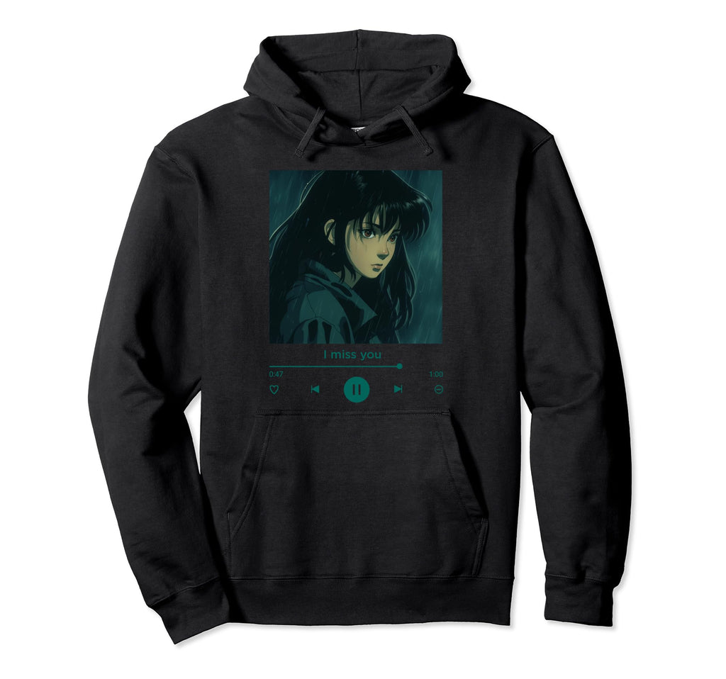 Anime Eyes Grunge Angsty Pastel Hoodie - Casual Everyday Wear Men Women - T-Shirt, Sweatshirt, Hoodie