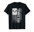 Tennis Dad Distressed American Flag Game T-Shirt - Graphic Print Men Women - T-Shirt, Sweatshirt, Hoodie