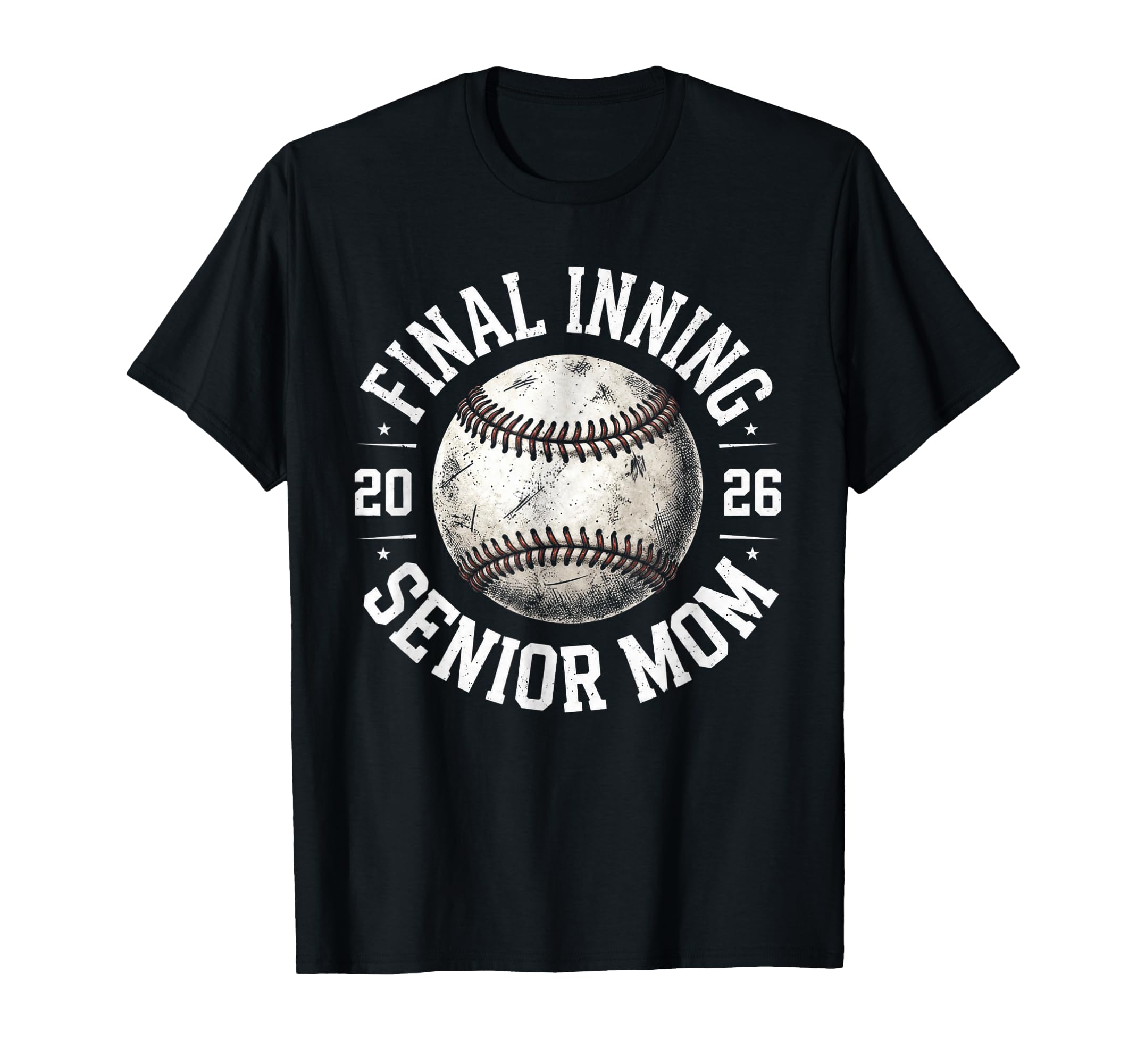 Senior Baseball Mom 2026 Final Inning T-Shirt - Custom Art Print Unisex - T-Shirt, Sweatshirt, Hoodie