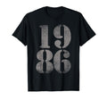 1986 Birth Year Distressed Birthday T-Shirt - Aesthetic Graphic Unisex - T-Shirt, Sweatshirt, Hoodie