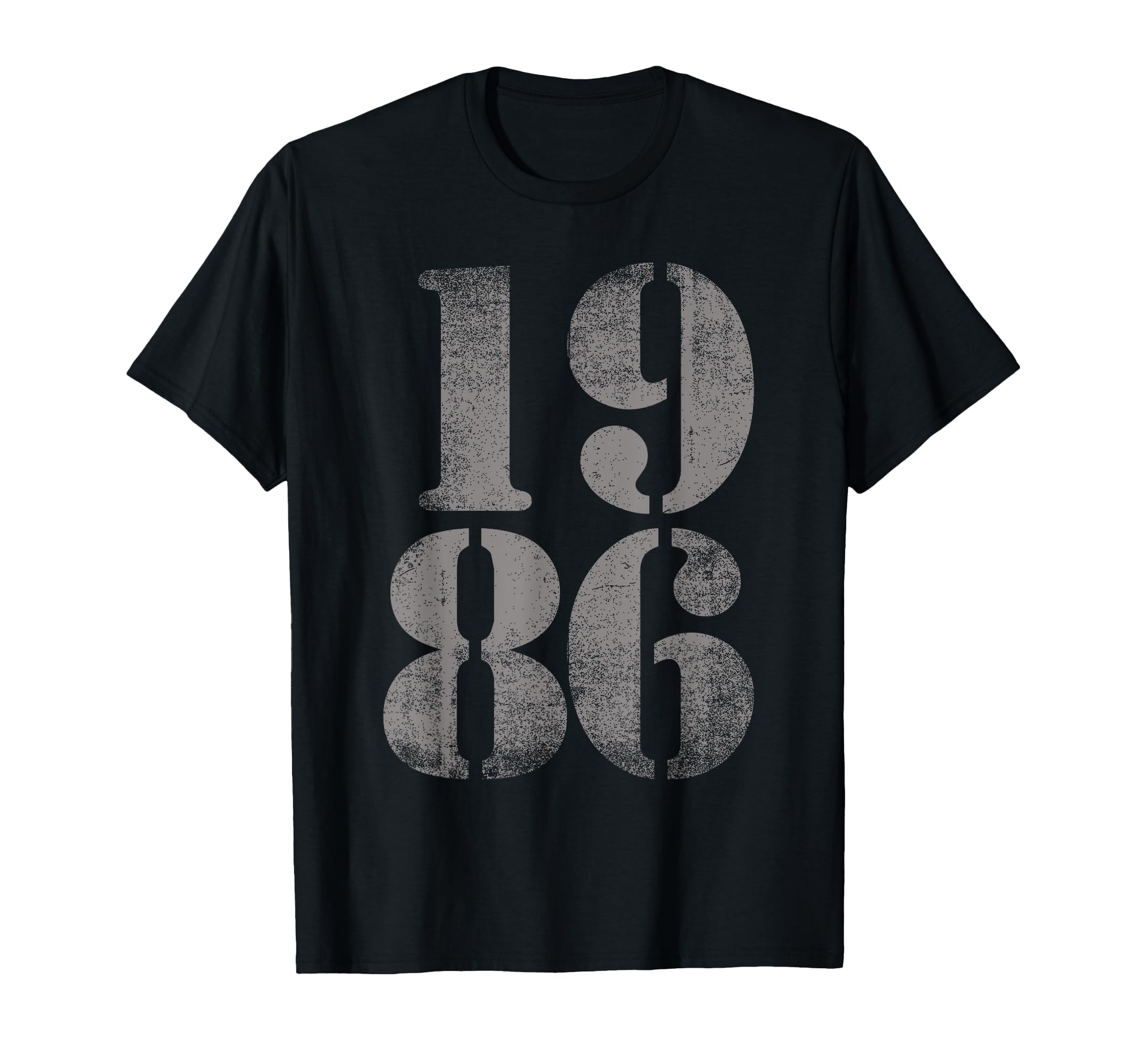 1986 Birth Year Distressed Birthday T-Shirt - Aesthetic Graphic Unisex - T-Shirt, Sweatshirt, Hoodie