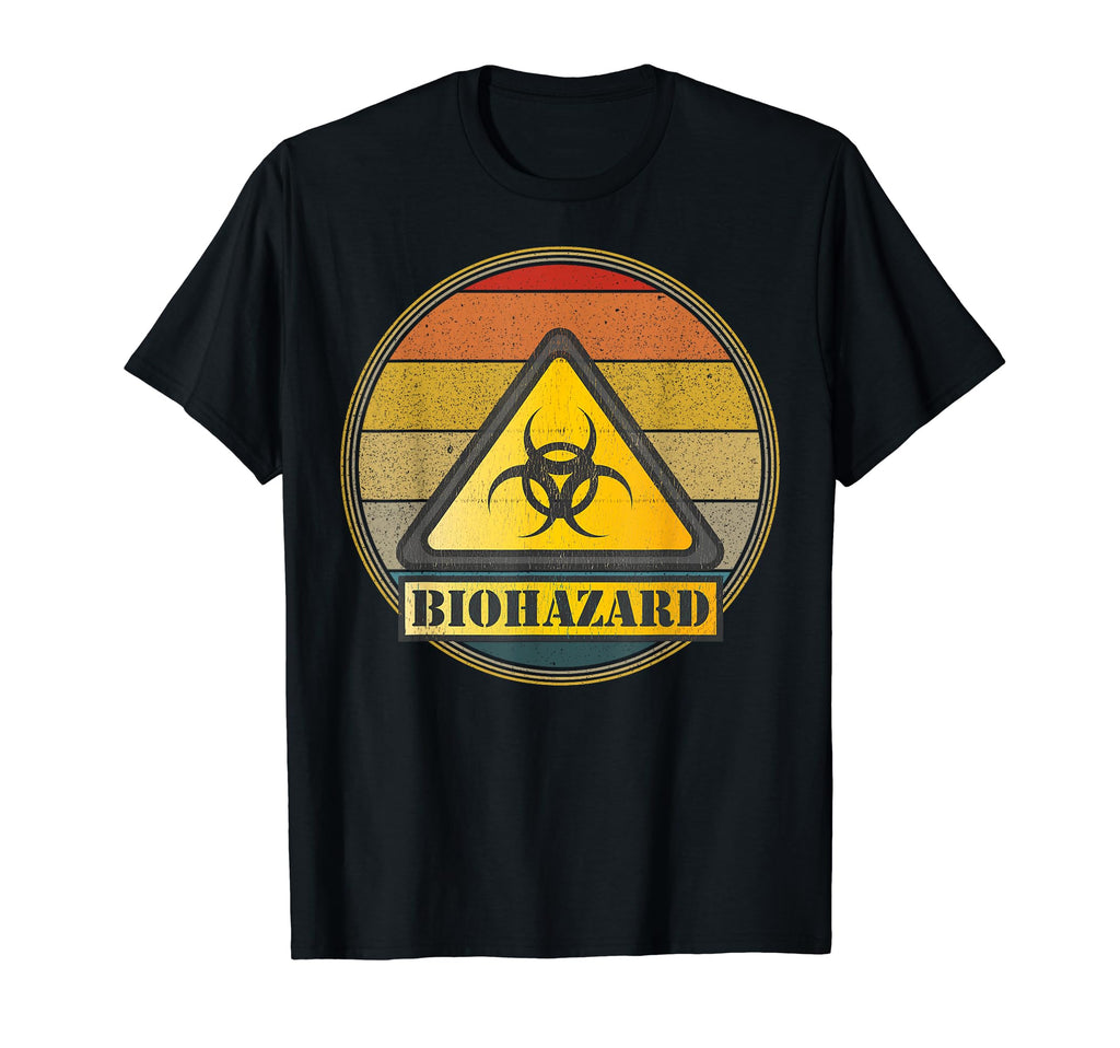 Biohazard Sign Distressed T-Shirt - Casual Everyday Wear Unisex - T-Shirt, Sweatshirt, Hoodie
