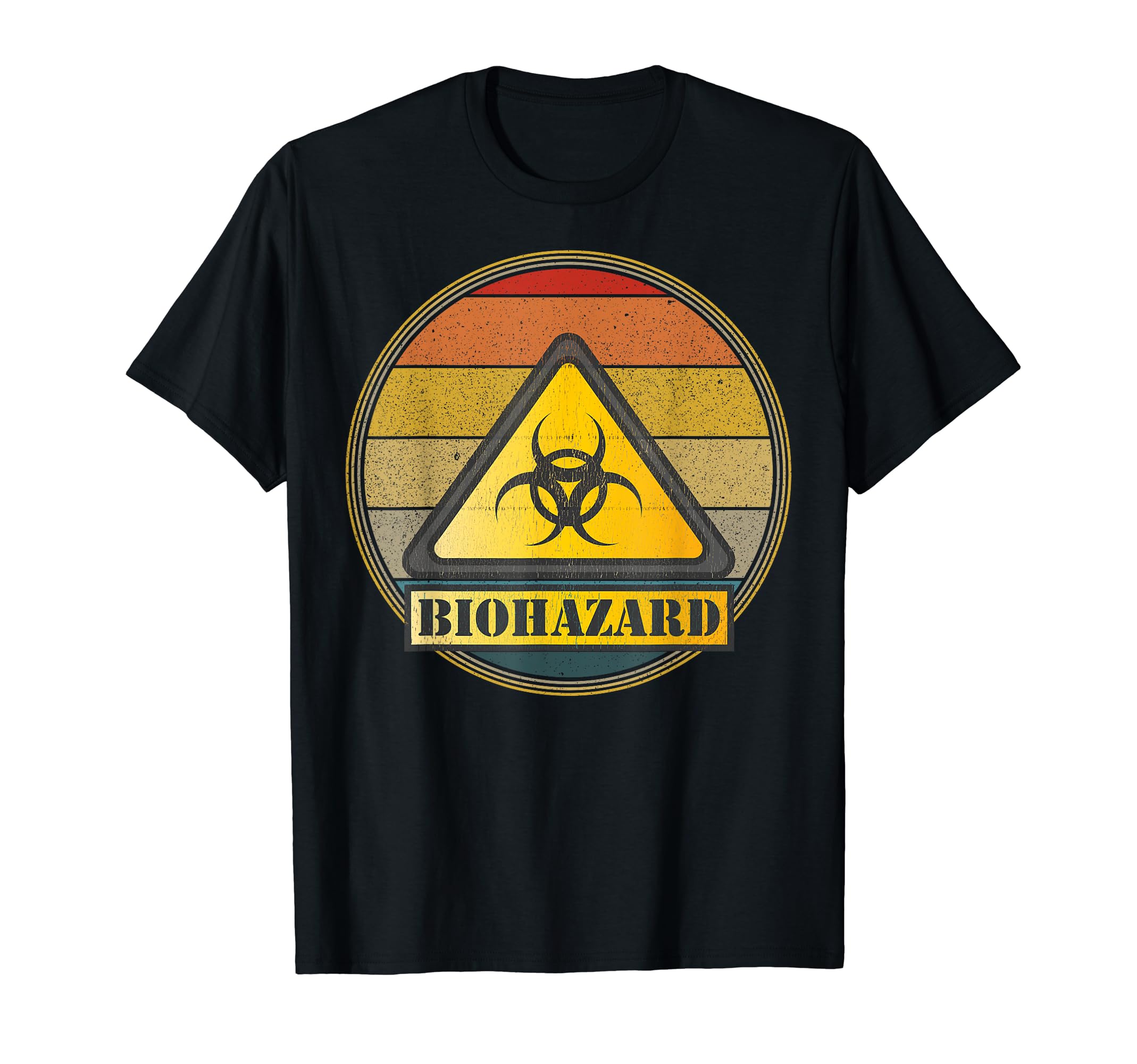 Biohazard Sign Distressed T-Shirt - Casual Everyday Wear Unisex - T-Shirt, Sweatshirt, Hoodie