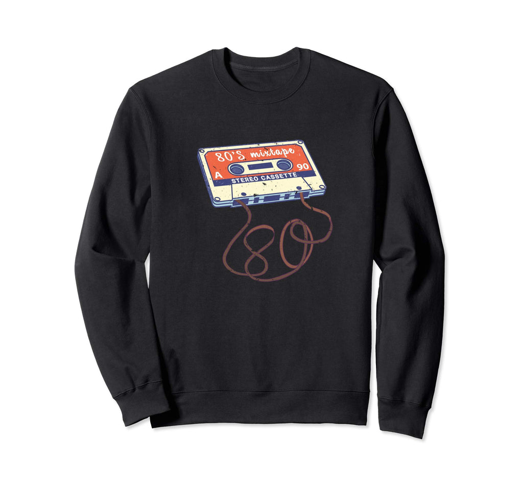 80S Mixtape Audio Cassette Music Sweatshirt - Streetwear Style for Adults - T-Shirt, Sweatshirt, Hoodie