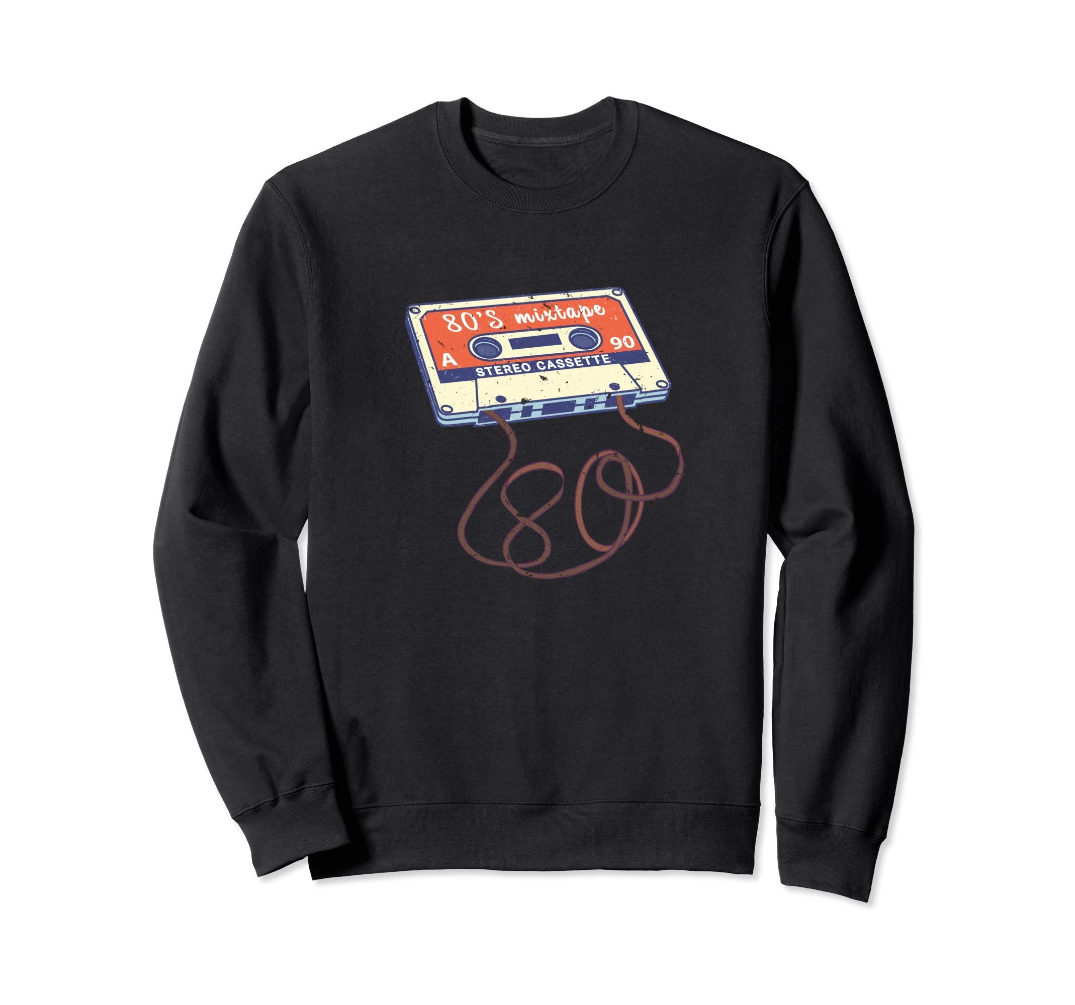 80S Mixtape Audio Cassette Music Sweatshirt - Streetwear Style for Adults - T-Shirt, Sweatshirt, Hoodie