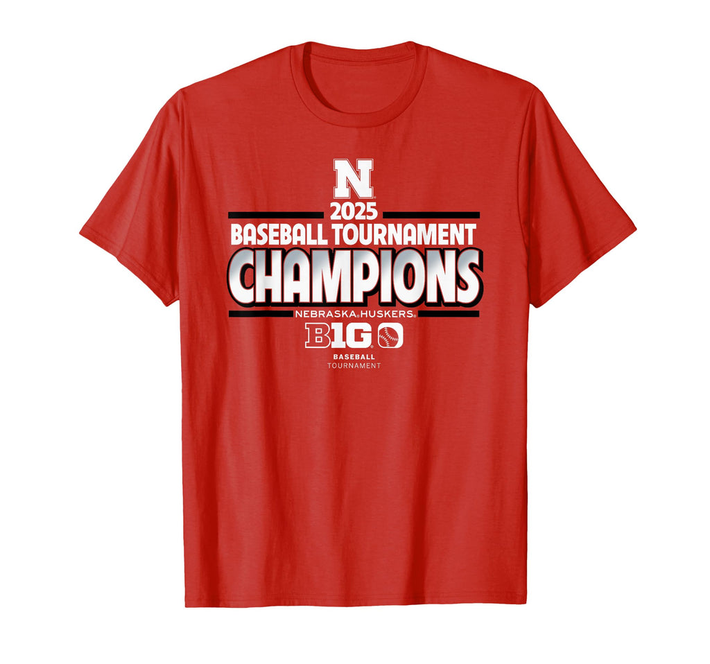Nebraska Cornhuskers Baseball Big Ten T-Shirt - Minimalist Print Men Women - T-Shirt, Sweatshirt, Hoodie