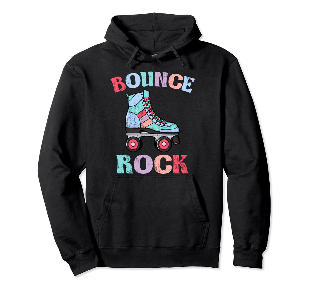 Bounce Rock Skaters Roller Skate Old Hoodie - Aesthetic Graphic Men Women - T-Shirt, Sweatshirt, Hoodie
