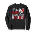 Mound Baseball Pitcher Mom Baseball Sweatshirt - Novelty Apparel Men Women - T-Shirt, Sweatshirt, Hoodie