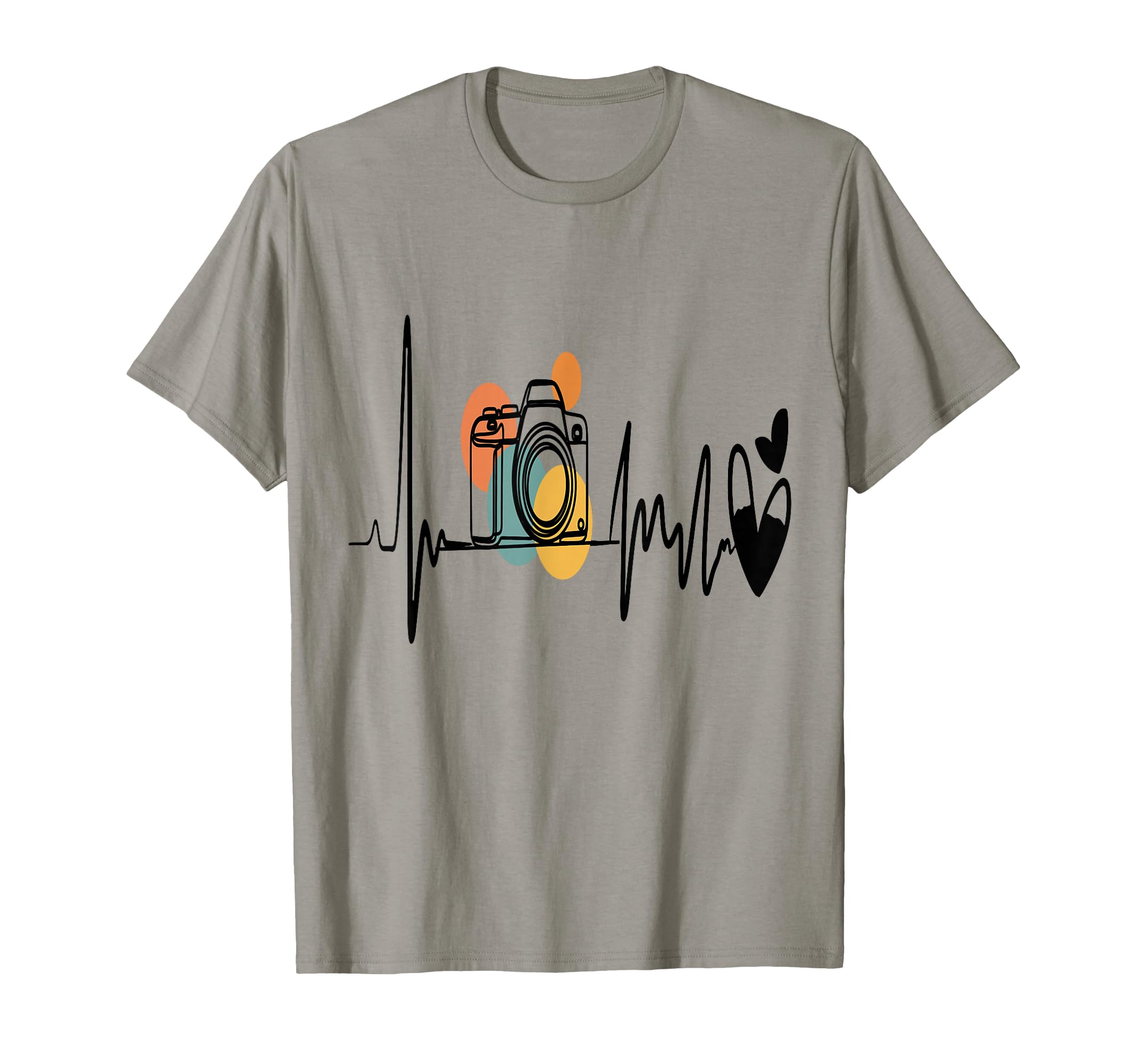 Womens Funny Camera Heartbeat T-Shirt - Minimalist Print Unisex - T-Shirt, Sweatshirt, Hoodie