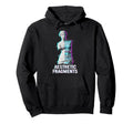Aesthetic Fragments Glitch Statue Hoodie - Casual Everyday Wear Men Women - T-Shirt, Sweatshirt, Hoodie