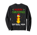 Merry Softball Mom Baseball Player Sweatshirt - Graphic Print Men Women - T-Shirt, Sweatshirt, Hoodie