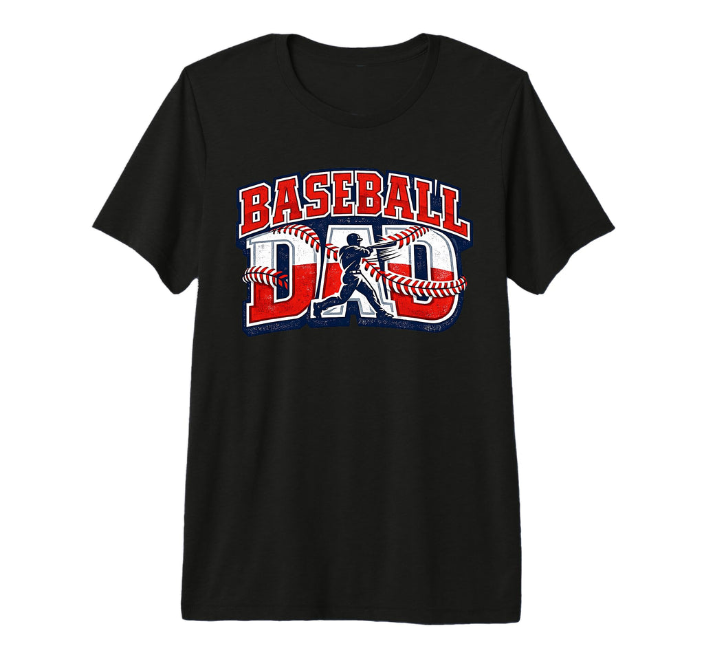 Baseball Dad Game Day Varsity Tri Blend T-Shirt - Novelty Apparel Men Women - T-Shirt, Sweatshirt, Hoodie