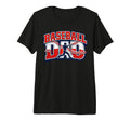 Baseball Dad Game Day Varsity Tri Blend T-Shirt - Novelty Apparel Men Women - T-Shirt, Sweatshirt, Hoodie