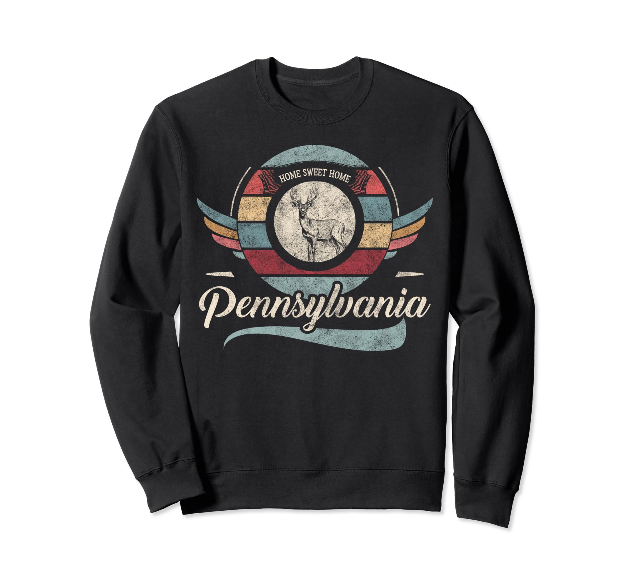 Pennsylvania State Animal Deer Sweatshirt - Casual Everyday Wear Unisex - T-Shirt, Sweatshirt, Hoodie