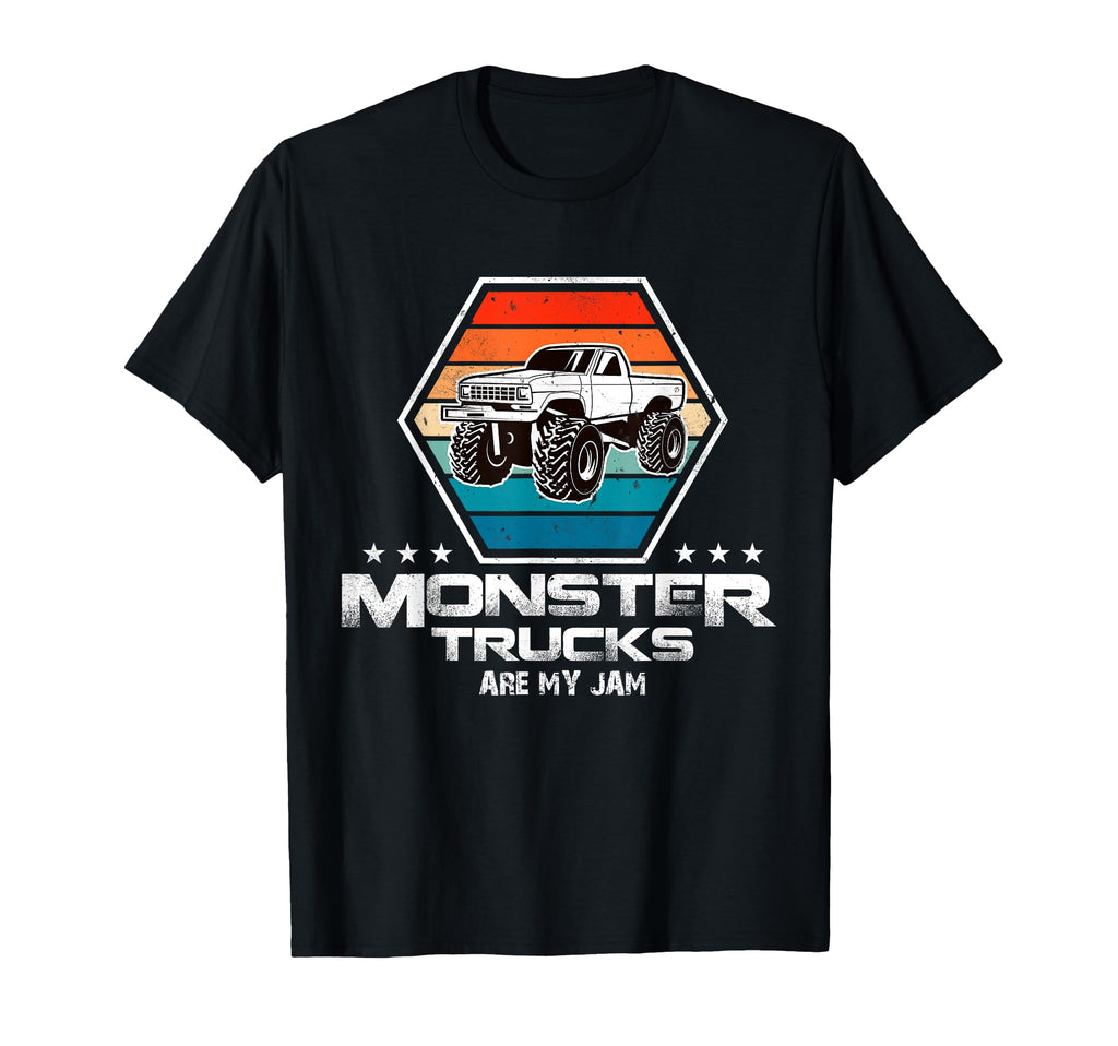 Monster Truck Are My Jam Sunset T-Shirt - Casual Everyday Wear for Adults - T-Shirt, Sweatshirt, Hoodie