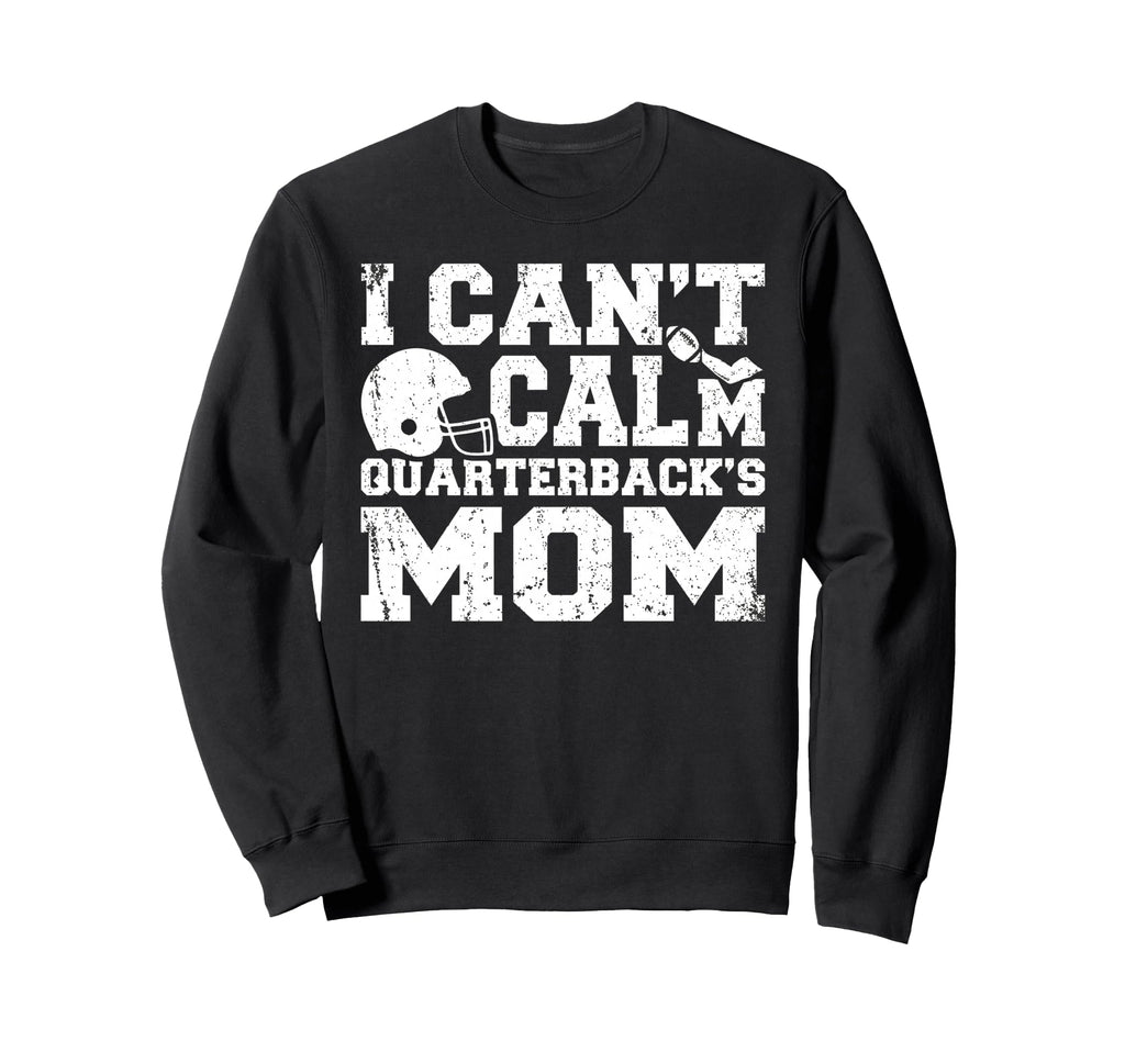 Quarterback Mom Football Helmet Sweatshirt - Fun Novelty Design for Adults - T-Shirt, Sweatshirt, Hoodie