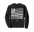 Alex Dickerson Flag San Sweatshirt - Fun Novelty Design for Adults - T-Shirt, Sweatshirt, Hoodie