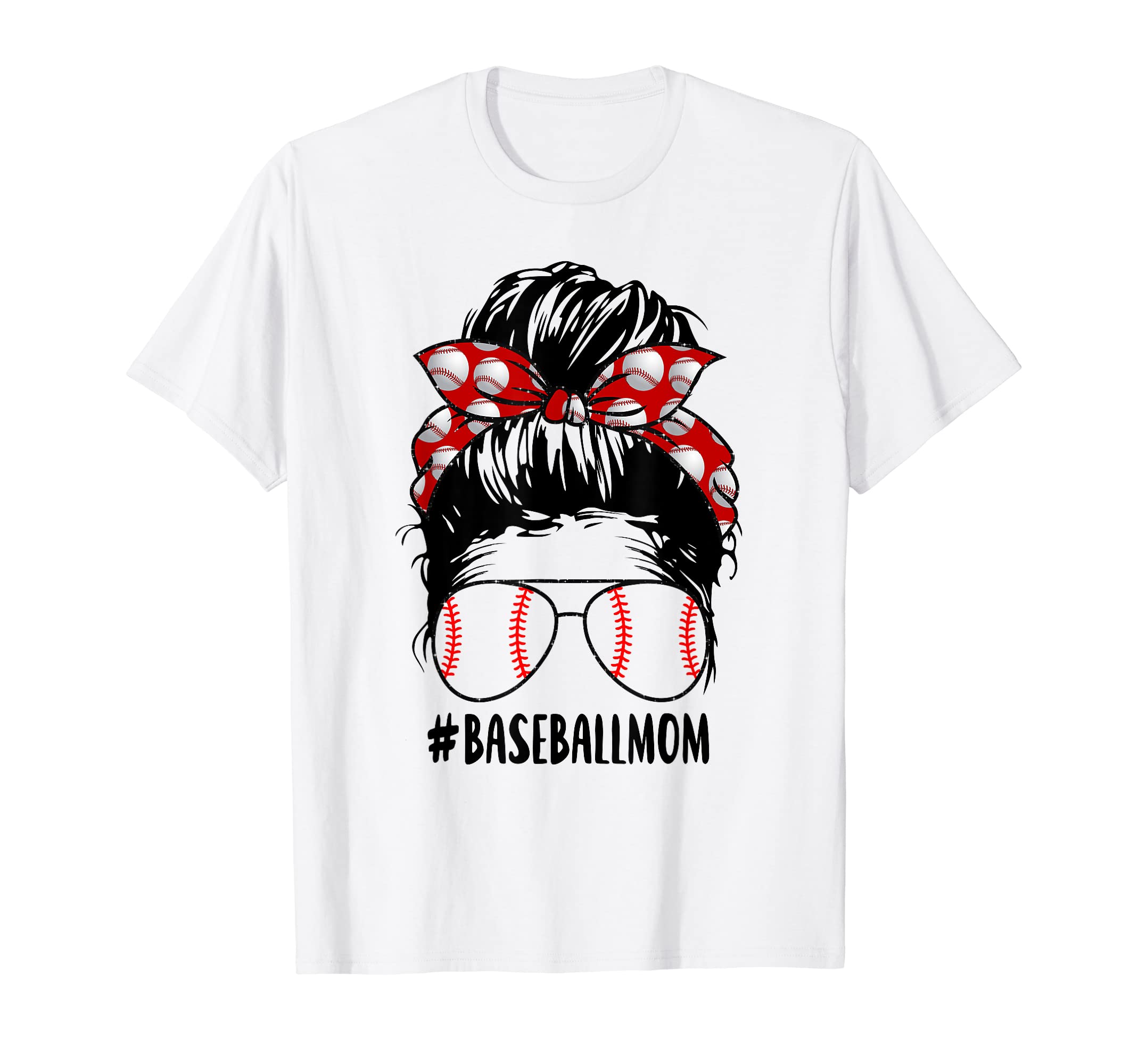 Baseball Mom Hair Baseball Sunglasses T-Shirt - Streetwear Style Unisex - T-Shirt, Sweatshirt, Hoodie