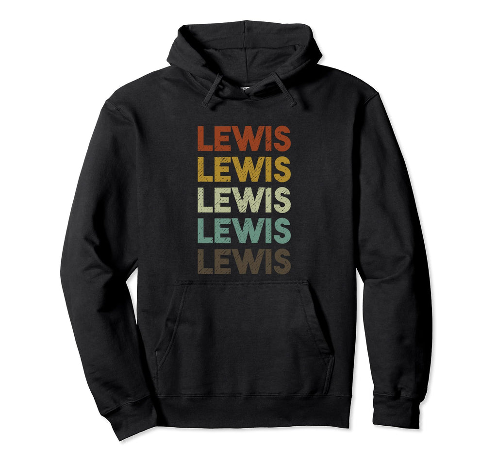 Lewis Distressed Hoodie - Minimalist Print Unisex - T-Shirt, Sweatshirt, Hoodie