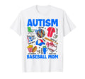 Autism Baseball Mom Mama Autism T-Shirt - Novelty Apparel Men Women - T-Shirt, Sweatshirt, Hoodie