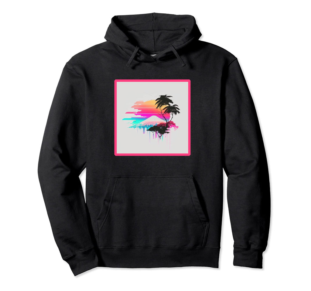 Vaperwave Aesthetic Glitch Retrowave Hoodie - Novelty Apparel for Adults - T-Shirt, Sweatshirt, Hoodie
