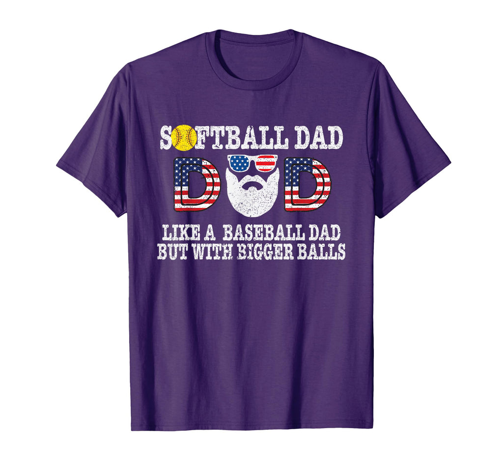 Softball Dad Like Baseball Dad But T-Shirt - Minimalist Print for Adults - T-Shirt, Sweatshirt, Hoodie