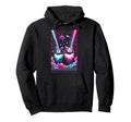 Vaporwave Aesthetic Laser Eyes Space Hoodie - Aesthetic Graphic for Adults - T-Shirt, Sweatshirt, Hoodie