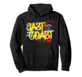 Fresh East Coast 80S 90S Hip Hop Rap Hoodie - Minimalist Print for Adults - T-Shirt, Sweatshirt, Hoodie