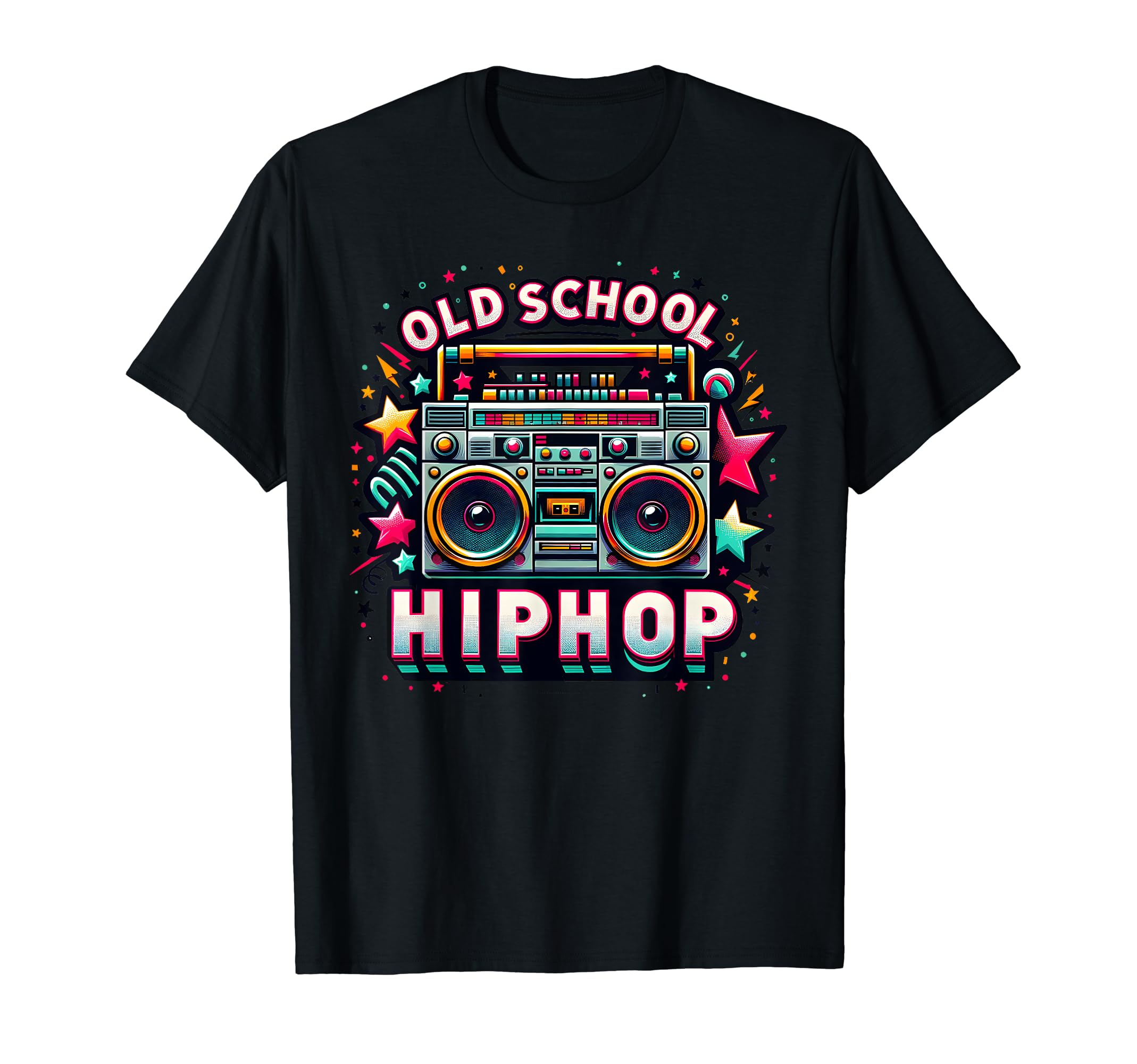 Old School Hip Hop Costume Chain Sunglasses T-Shirt - Graphic Print Unisex - T-Shirt, Sweatshirt, Hoodie